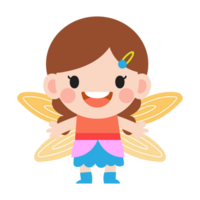 little fairy clipart, Cute beautiful little winged fairies png