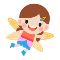 little fairy clipart, Cute beautiful little winged fairies png