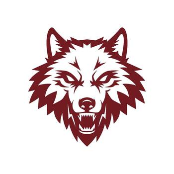 Wolf  logo design vector
