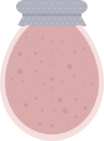 transparent verre pot avec fait maison confiture ou jus dans plat png