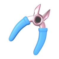 Cutting Pliers 3D Illustration Icon png