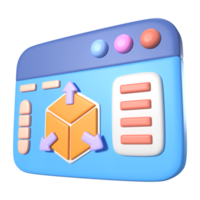 Slicer 3D Printer 3D Illustration Icon