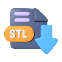 stl Télécharger 3d illustration icône png