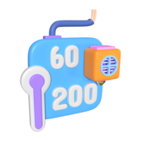 Hotbed And Hotend 3D Illustration Icon png