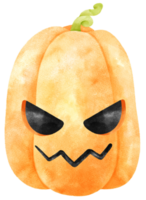 jack o lantern watercolor png