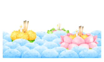 krathong en río png