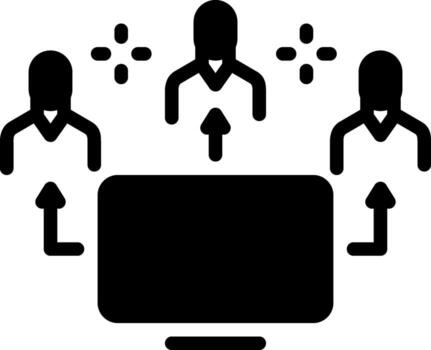 solid icon for users vector