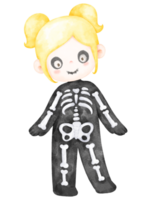 skelett halloween kostym png