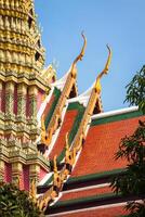 Wat Phra Kaew Temple of the Emerald Buddha Bangkok Thailand. photo