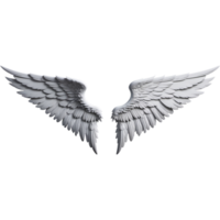 Realistic angel wings. AI Generative png