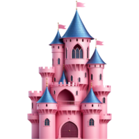 realistisch Rosa Schloss. ai generativ png