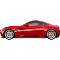 realistisk röd sport bil. ai generativ png