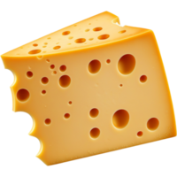 Realistic tasty cheese. AI Generative png