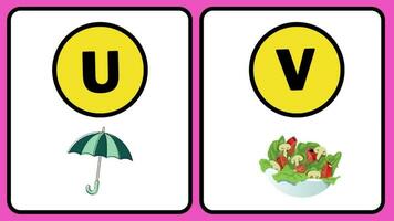 ABC animieren Alphabet Lernen zum Kinder A B C D zum Kindergarten Reime. video