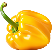 Realistic yellow pepper. AI Generative png