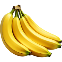 realistico Banana frutta. ai generativo png