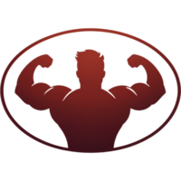 Realistic gym logo shirt design. AI Generative png