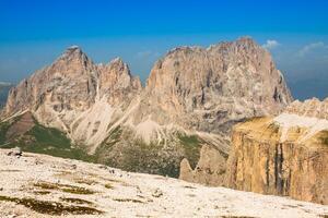 verano ver de hablar con descaro a pordoi montar y Fasa valle, italiano dolimites foto