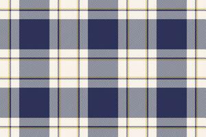 Plaid background, check seamless pattern in blue. Vector fabric texture for textile print, wrapping paper, gift card or wallpaper.