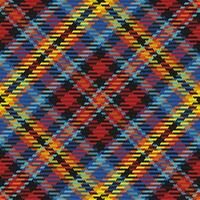 Seamless pattern of scottish tartan plaid. Repeatable background with check fabric texture. Vector backdrop striped textile print.