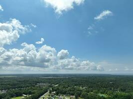 Clouds and panorama drone photography aerial view photo