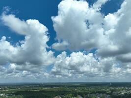 Clouds and panorama drone photography aerial view photo