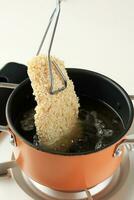 Deep Fried Tonkatsu or Chicken Katsu on a Pan photo