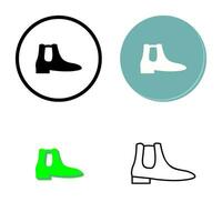 icono de vector de botas de hombre