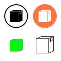 icono de vector de caja