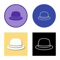 icono de vector de sombrero