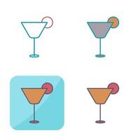 Cocktail Drink Vector Icon