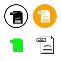 icono de vector de java