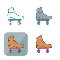 patines, vector, icono vector