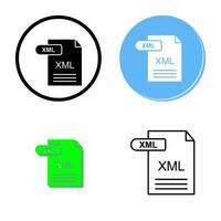 icono de vector xml