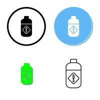 Pesticide Bottle Vector Icon