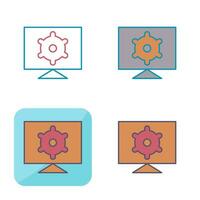 Computer Settings Vector Icon