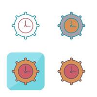 Time Settings Vector Icon