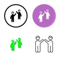 Waing to people Vector Icon