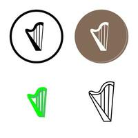 Harp Vector Icon