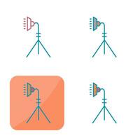 Unique Light Stand Vector Icon