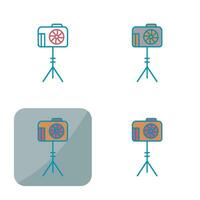 Unique Camera Stand Vector Icon