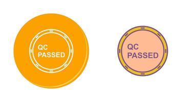 Unique QC Passed Vector Icon
