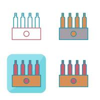 Unique Pack of Beers Vector Icon