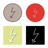 Unique Flash Vector Icon