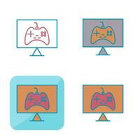 Unique Online Games Vector Icon