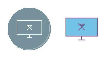 Unique Disconnected Network Vector Icon