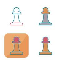 Unique Pawn Vector Icon