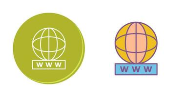 Unique World Wide Web Vector Icon