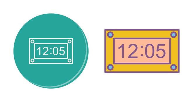 Unique Timer Vector Icon