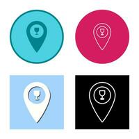 Unique Bar Location Vector Icon